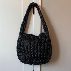 Black Quilted Shoulder Bag